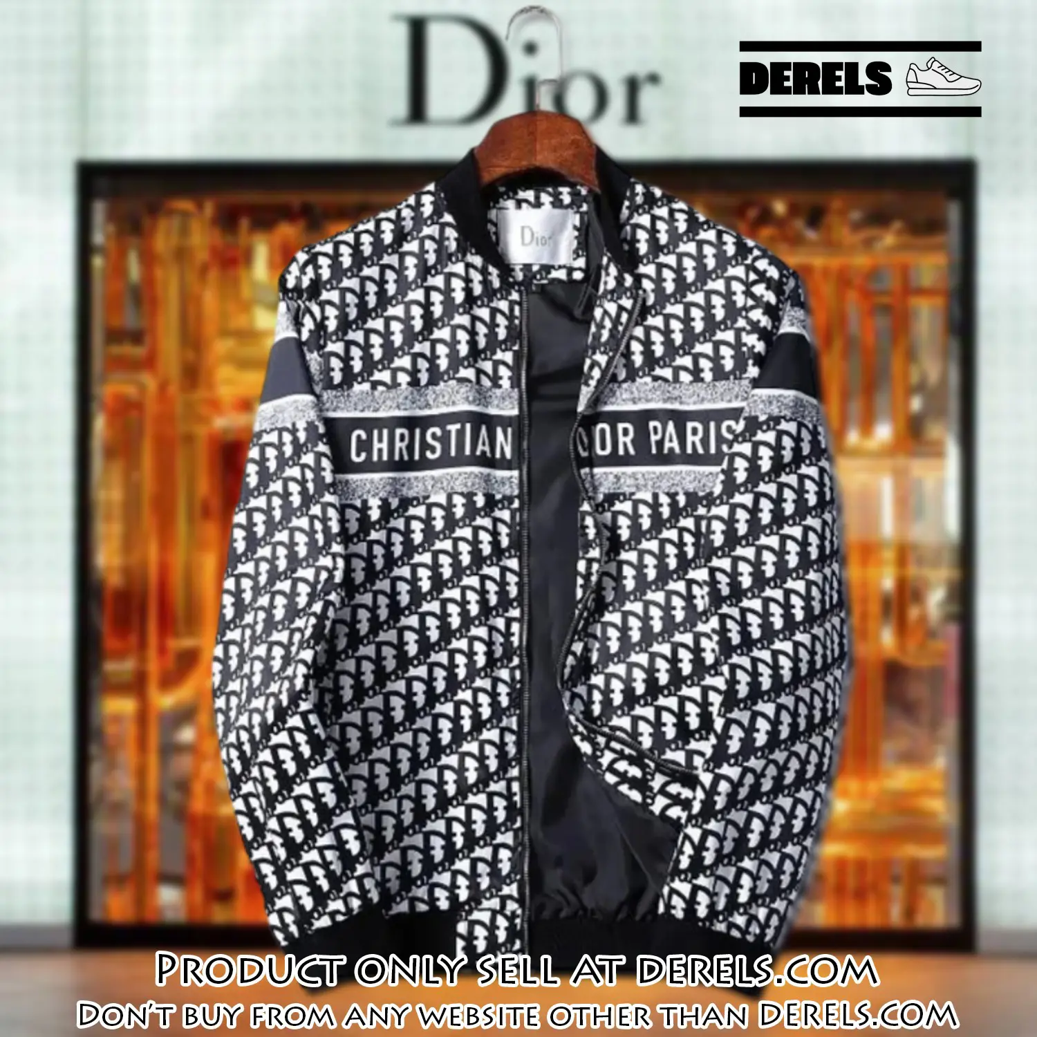 Dior luxury brand varsity zipper jacket vst1068 dr3328237